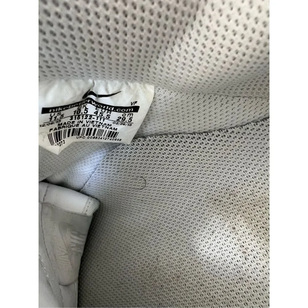 Nike Air Force 1 '07 Triple White Sneaker Shoes Men's Size US 11.5